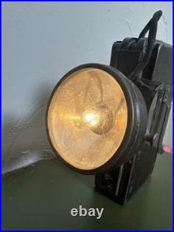 VTG WW2 JUSTRITE US Army/Air Force Pilot Survival/Miner Flashlight A-3 WORKS