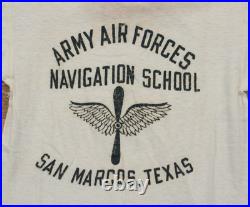 VTG WWII NOS US Army Air Forces Navigation School TShirt WW2 White T-Shirt