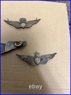 Vietnam Sterling Silver US Army Air Force Pilot Wing Collection! See Description