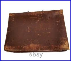 Vietnam War Used Bag US ARMY AIR FORCE TYPE A-4 LEATHER NAVIGATOR BRIEFCASE