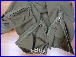 Vintage 1940's WWII US Army Air Force TYPE A-4 Flight Suit Green Gabardine 38