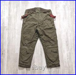 Vintage 1940s WWII Era Type A-9 US Army Air Force Bomber Crew Lined Cargo Pants