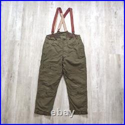 Vintage 1940s WWII Era Type A-9 US Army Air Force Bomber Crew Lined Cargo Pants