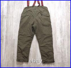 Vintage 1940s WWII Era Type A-9 US Army Air Force Bomber Crew Lined Cargo Pants