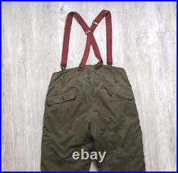 Vintage 1940s WWII Era Type A-9 US Army Air Force Bomber Crew Lined Cargo Pants