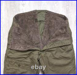 Vintage 1940s WWII Era Type A-9 US Army Air Force Bomber Crew Lined Cargo Pants