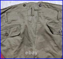 Vintage 1940s WWII Era Type A-9 US Army Air Force Bomber Crew Lined Cargo Pants