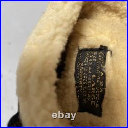 Vintage 1940s WWII US Army Air Force Type A-9A Shearling Leather Gloves NWOT L
