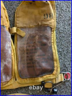 Vintage 1952 US Army Air Force USMC Navy Type B-5 Life Vest Preserver