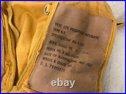 Vintage 1952 US Army Air Force USMC Navy Type B-5 Life Vest Preserver