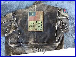 Vintage 1986 Avirex Type G-1 Us Army Air Force Leather Flight Bomber Jacket
