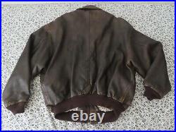 Vintage 1986 Avirex US Army Air Force Leather Flight Jacket Bomber Type A-2