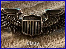 Vintage 3 WWII Sterling Silver US Army Air Force USAAF Military Pilot Wings Pin