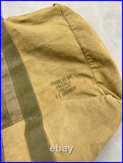 Vintage 40's WW2 US Army Air Force Aviator Kit Bag Canvas Duffle