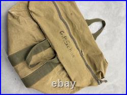 Vintage 40's WW2 US Army Air Force Aviator Kit Bag Canvas Duffle