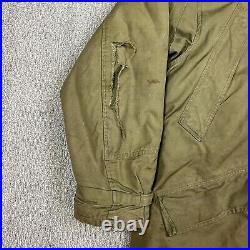 Vintage 40's WW2 US Army Air Force Type B-11 Parka Jacket Coat Men's 38 Military