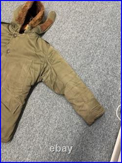 Vintage 40's WW2 US Army Air Force Type B-9 Parka Military Jacket Size L