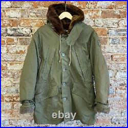 Vintage 40s WW2 B-11 Flight Jacket Hooded Military US Army Air Forces Fur Lined