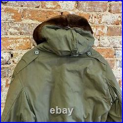 Vintage 40s WW2 B-11 Flight Jacket Hooded Military US Army Air Forces Fur Lined