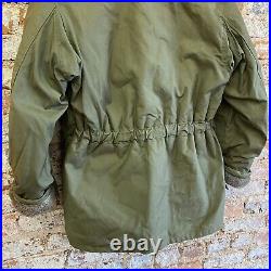 Vintage 40s WW2 B-11 Flight Jacket Hooded Military US Army Air Forces Fur Lined