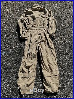 Vintage 50s 60s US Air Force Flight Suit Mens Size 40 Short Small Army Military