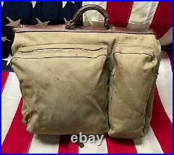 Vintage 50s US Army Air Force Captains Bag Military Suitcase Stencil Robt. W. Hook