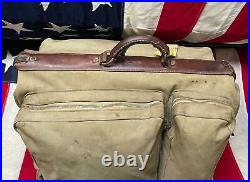 Vintage 50s US Army Air Force Captains Bag Military Suitcase Stencil Robt. W. Hook