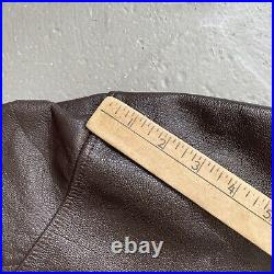 Vintage A-2 Leather Flight US Army Air Forces Military Jacket Painted USA 46