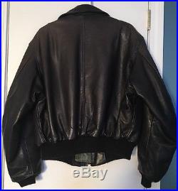 Vintage AVIREX Type B-15 US Army Air Forces Leather Flight Bomber Jacket Size L