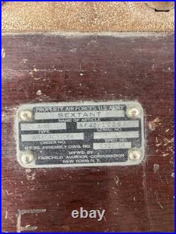 Vintage Aircraft Sextant Bubble Octant Navigation Tool US Army Air Force