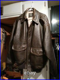 Vintage Authentic Avirex US Army Air Force Leather Flight Jacket Bomber Type A-2