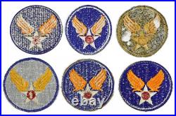 Vintage Authentic WWII US Army Mixed Air Corps Air Force 39 Patch Collection -A
