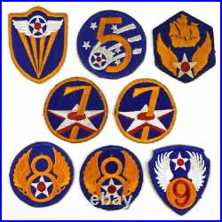 Vintage Authentic WWII US Army Mixed Air Corps Air Force 39 Patch Collection -A