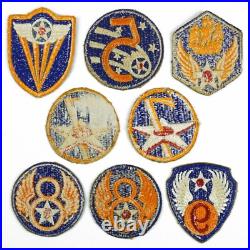 Vintage Authentic WWII US Army Mixed Air Corps Air Force 39 Patch Collection -A