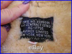 Vintage Avirex Coat #ac-17755 Type B-3 -us Army Air Forces. Size 36