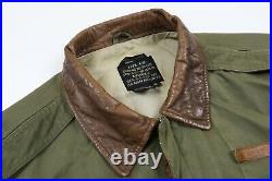 Vintage Avirex Men's Flight Bomber Jacket TYPE A-2 US Army Air Forces Pin-Up