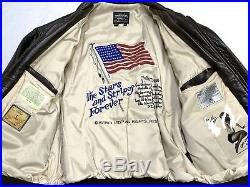 Vintage Avirex Type A-2 U. S. Army Air Force Leather Bomber Jacket XXL