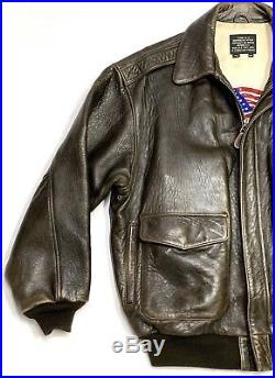 Vintage Avirex Type A-2 U. S. Army Air Force Leather Bomber Jacket XXL