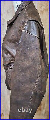 Vintage Avirex Type G-2 Leather Flight Jacket Sz 40 US Army Air Force DISTRESSED