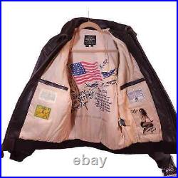 Vintage Avirex U. S. Army Air Forces Type A-2 Leather Bomber Jacket Men's S NWT