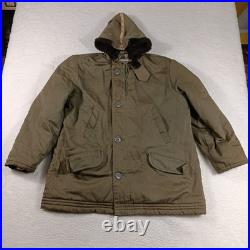 Vintage B-9 Parka Military Flight Jacket Mens Large US Army Air Force Quilted