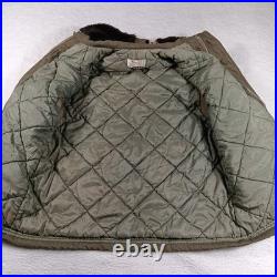 Vintage B-9 Parka Military Flight Jacket Mens Large US Army Air Force Quilted