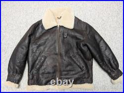 Vintage B3 sheepskin SHEARLING leather jacket XL us army AIR FORCE flight USAF