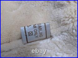 Vintage B3 sheepskin SHEARLING leather jacket XL us army AIR FORCE flight USAF