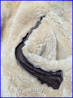 Vintage B3 sheepskin SHEARLING leather jacket XL us army AIR FORCE flight USAF