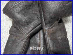 Vintage B3 sheepskin SHEARLING leather jacket XL us army AIR FORCE flight USAF