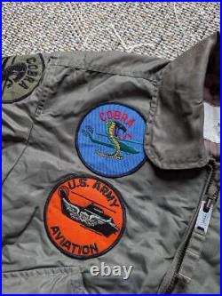 Vintage CWU-45P flight jacket M flyers PATCHES flyers 38-40 us army aviation
