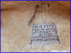 Vintage Calafate Aviation B-3 Type 1942 U. S. Army Air Forces Bomber Jacket 3XL
