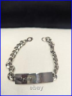 Vintage Crest Craft US Army Air Force Wings Bracelet Nickel Silver-Military