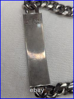 Vintage Crest Craft US Army Air Force Wings Bracelet Nickel Silver-Military